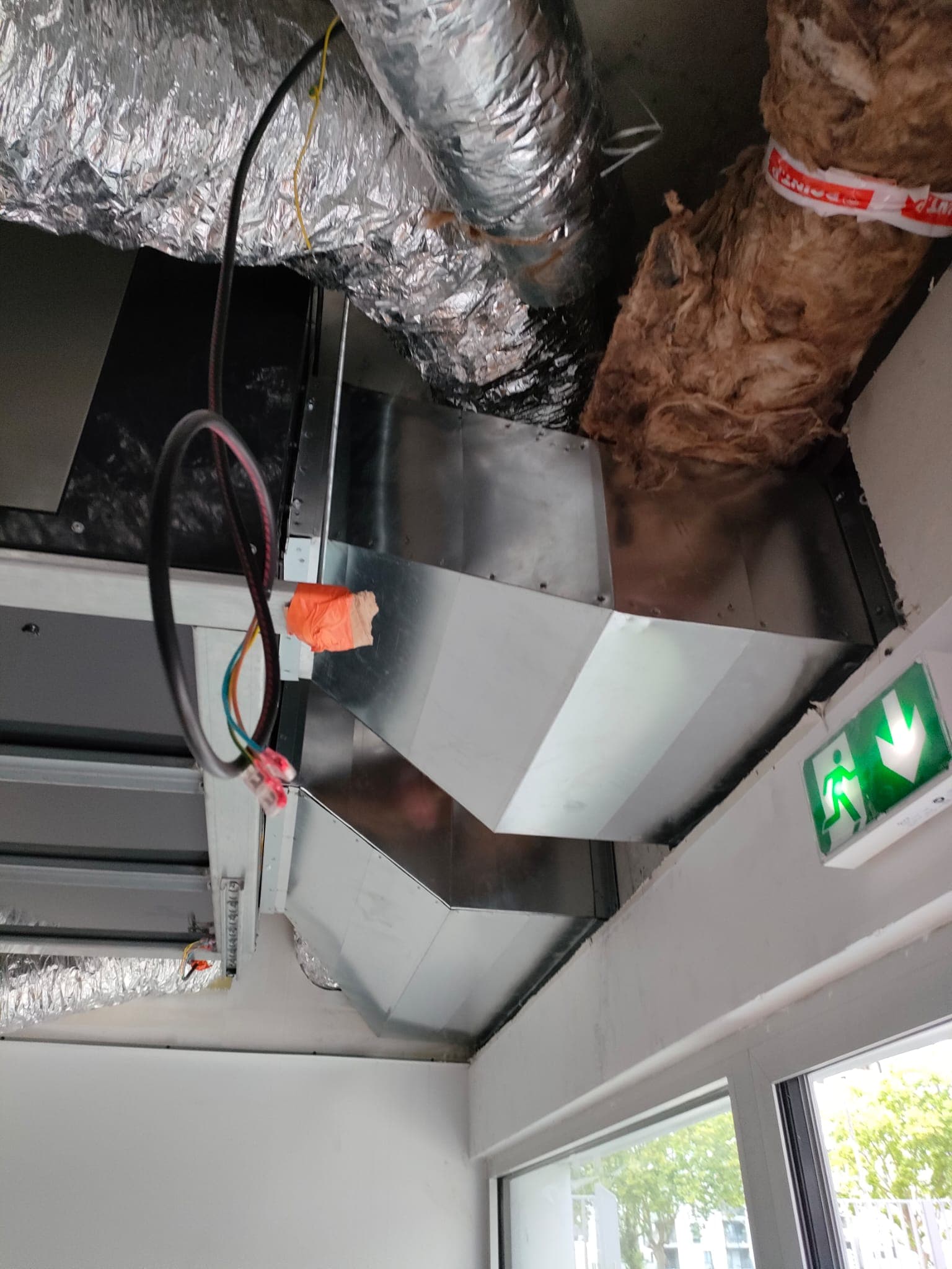 Réseau de gaines climatisation