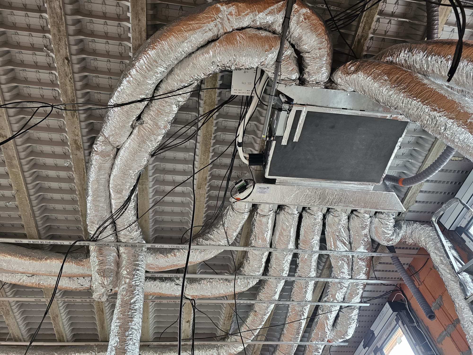 Climatisation gainable avec gaines