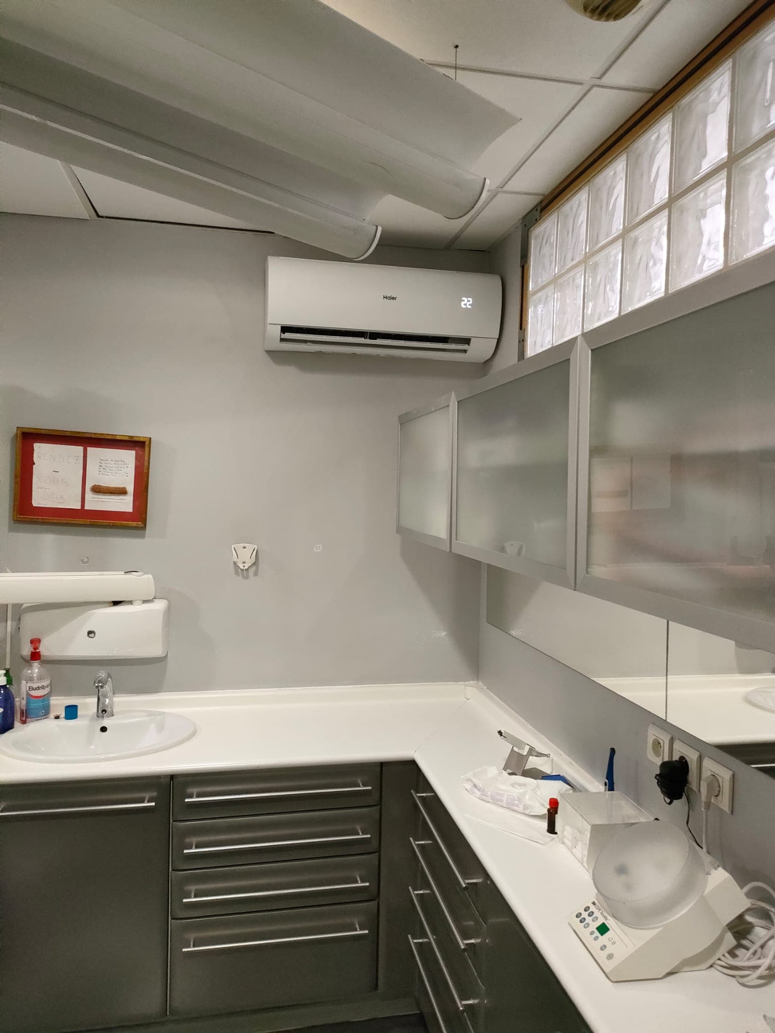 Installation climatisation split Haier