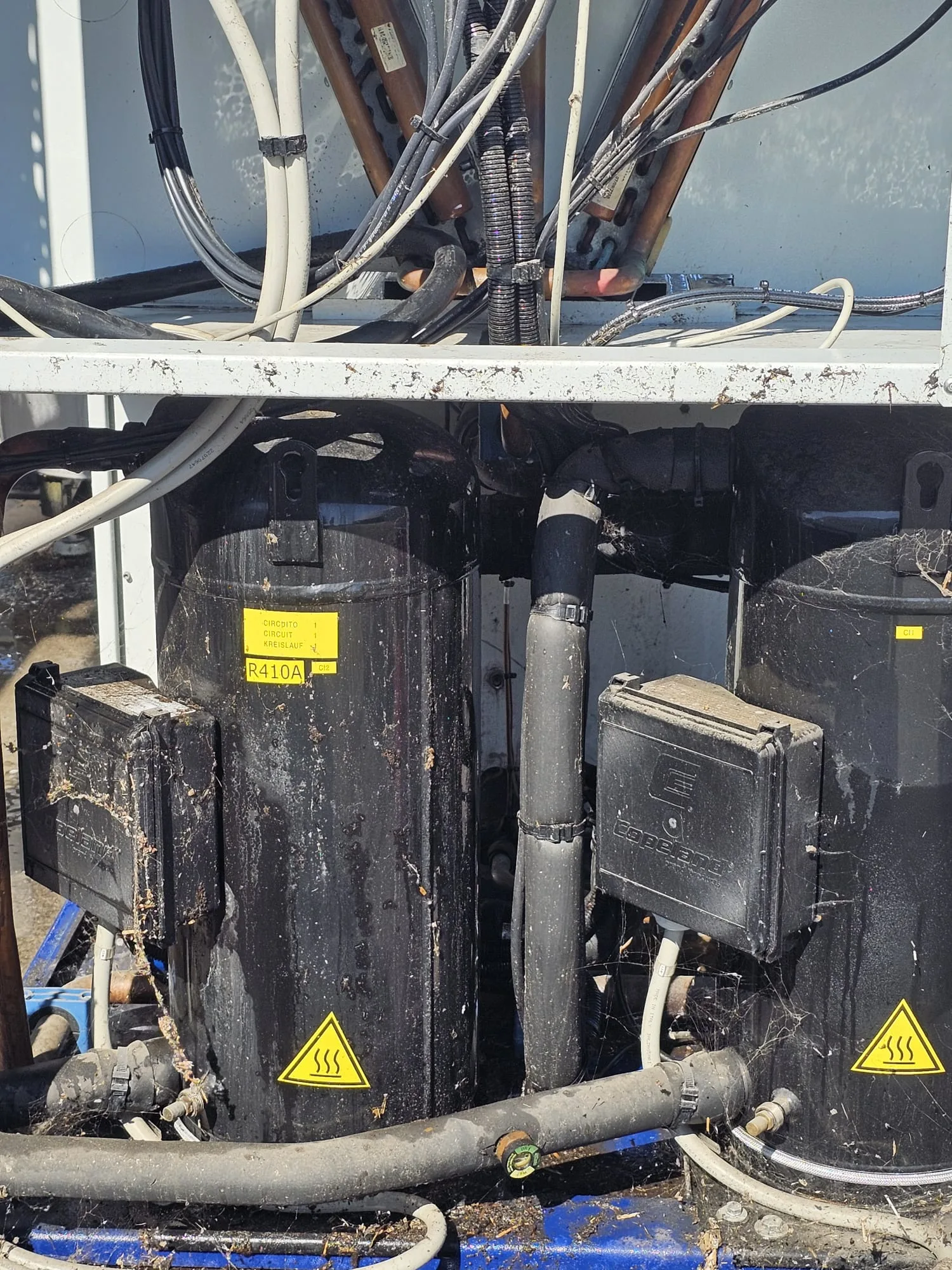 Compresseurs avant entretien