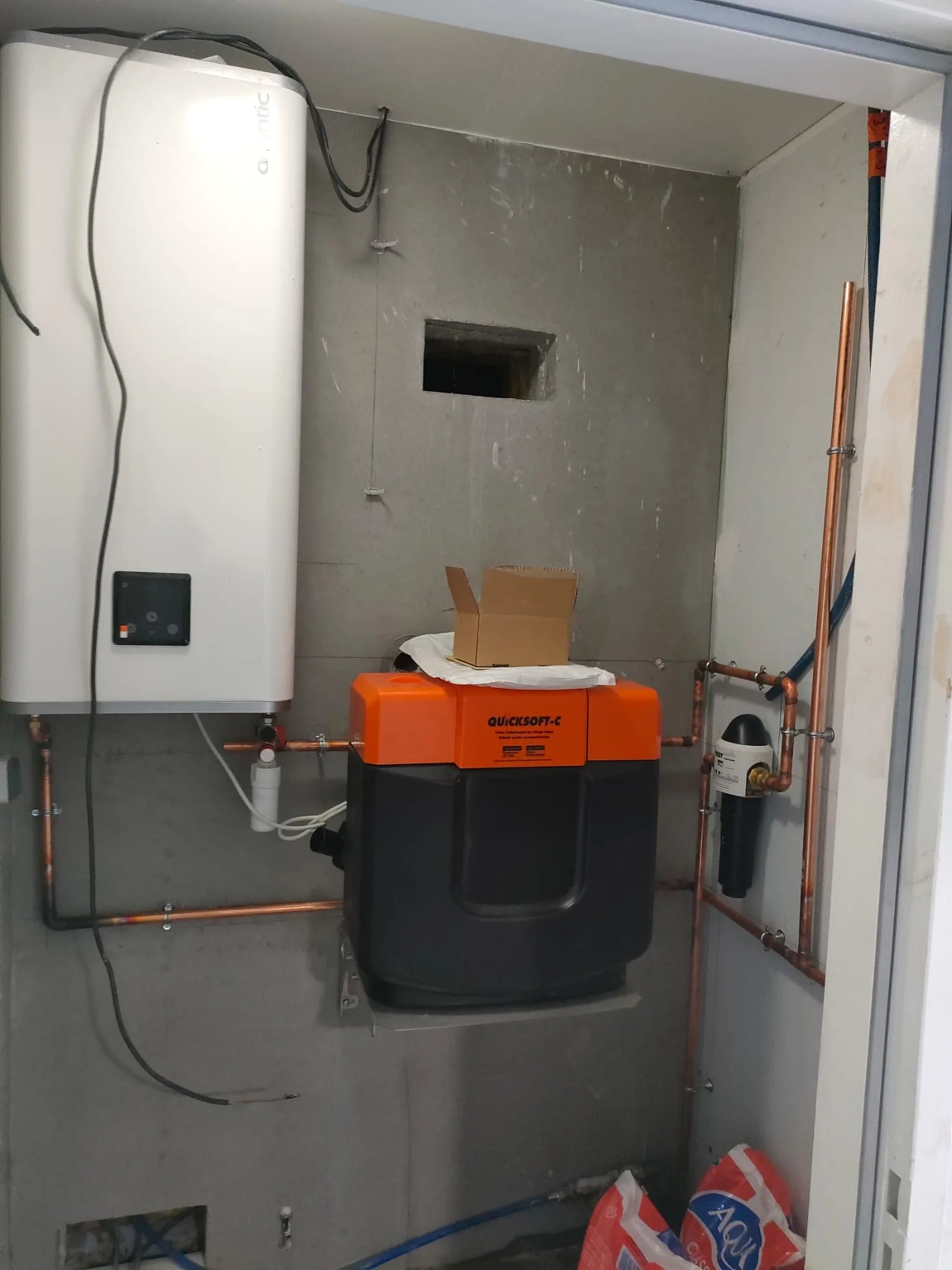 Chaudière gaz et adoucisseur QuickSoft