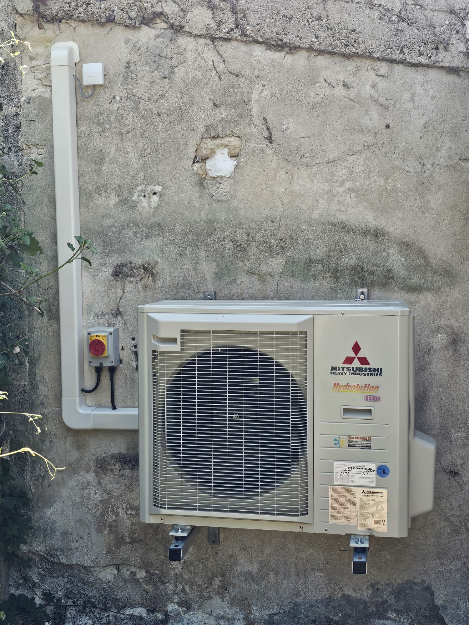 PAC air/eau Mitsubishi unité extérieure